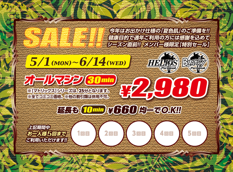 期間限定SALE